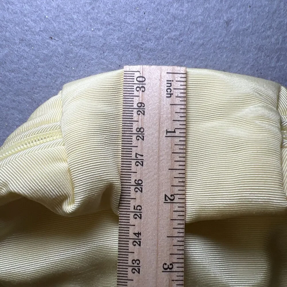 Nina Ricci Vintage Butter Yellow Cosmetic Make Up Zipper Pouch